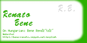 renato bene business card